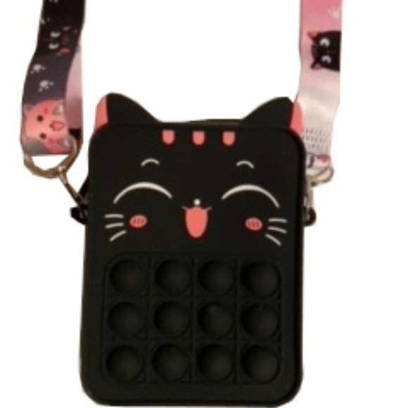 Fidget Toy Pop Its Kitty Pouch - Picture 1 of 1